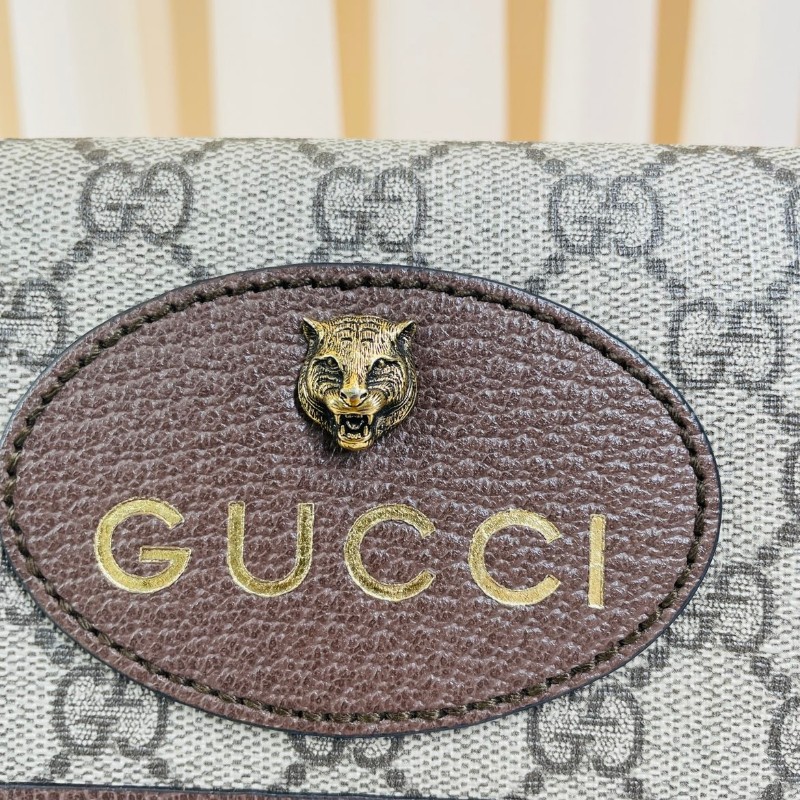 專櫃價3折！Gucci古馳  經典老花雙面虎頭包 小號 適合做腰包或斜挎包 時尚又耐看-3