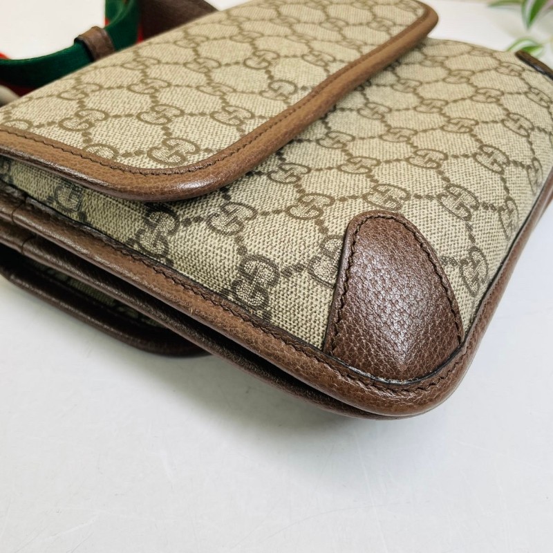 專櫃價3折！Gucci古馳  經典老花雙面虎頭包 小號 適合做腰包或斜挎包 時尚又耐看-9