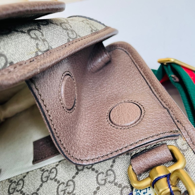 專櫃價3折！Gucci古馳  經典老花雙面虎頭包 小號 適合做腰包或斜挎包 時尚又耐看-18