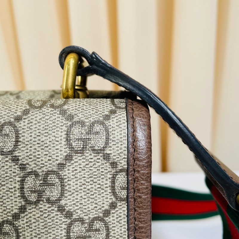 專櫃價3折！Gucci古馳  經典老花雙面虎頭包 小號 適合做腰包或斜挎包 時尚又耐看-25