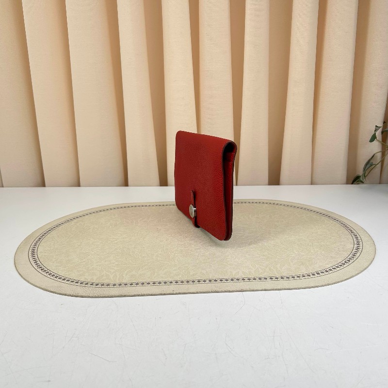 愛馬仕 T刻 Hermes愛馬仕 DogonDuo子母錢包 皮質柔軟細膩 上手氣質顯白 百搭不挑人-3