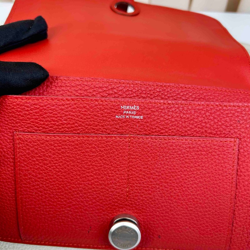 愛馬仕 T刻 Hermes愛馬仕 DogonDuo子母錢包 皮質柔軟細膩 上手氣質顯白 百搭不挑人-20