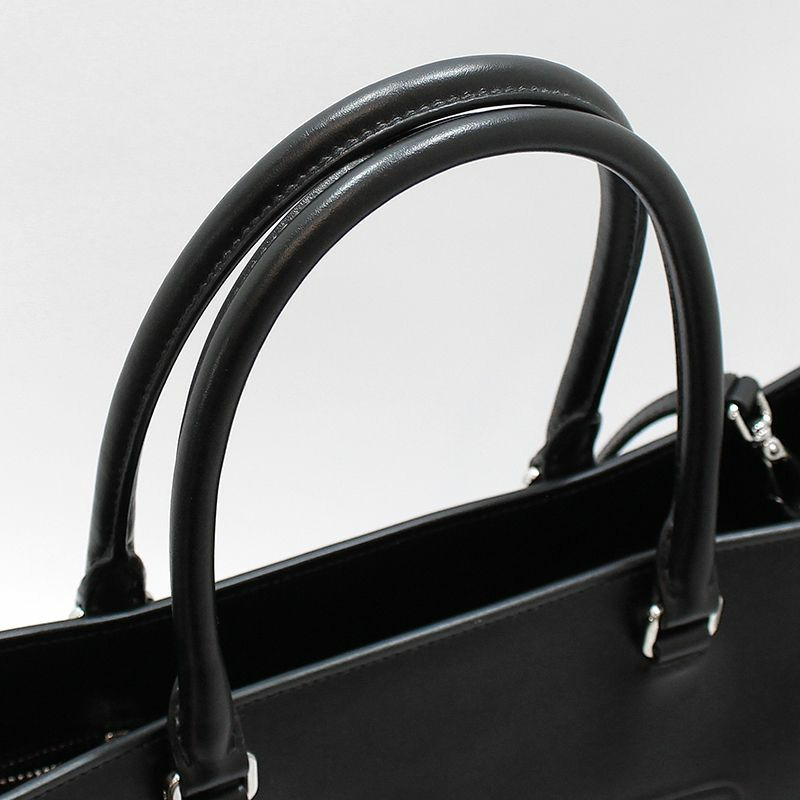 【包稅】PRADA 1BA332 黑色柔軟小牛皮三角形標誌單肩斜背包-7