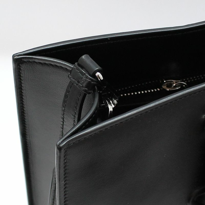 【包稅】PRADA 1BA332 黑色柔軟小牛皮三角形標誌單肩斜背包-9