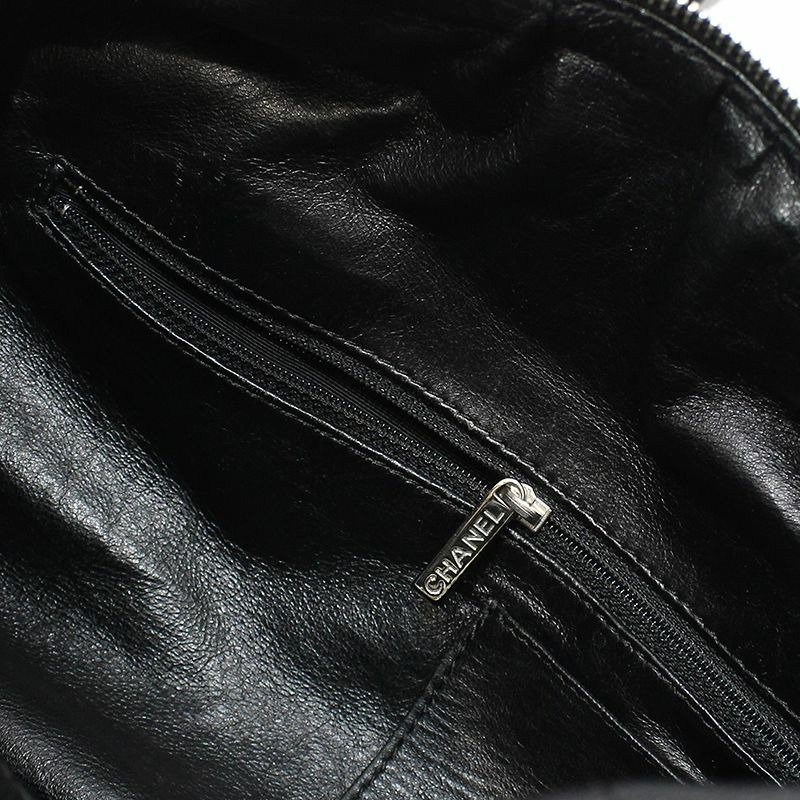 【包稅】CHANEL 黑色魚子醬銀色永恆保齡球包手提包-10