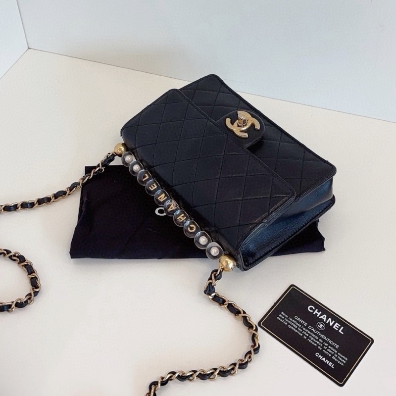 Chanel橫版透明珍珠CF-5