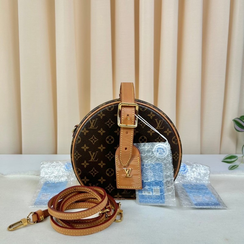 LV路易威登硬圓餅中號老花  經典老花配色 單肩斜挎都可以 日常通勤 出門凹造型都很百搭-5