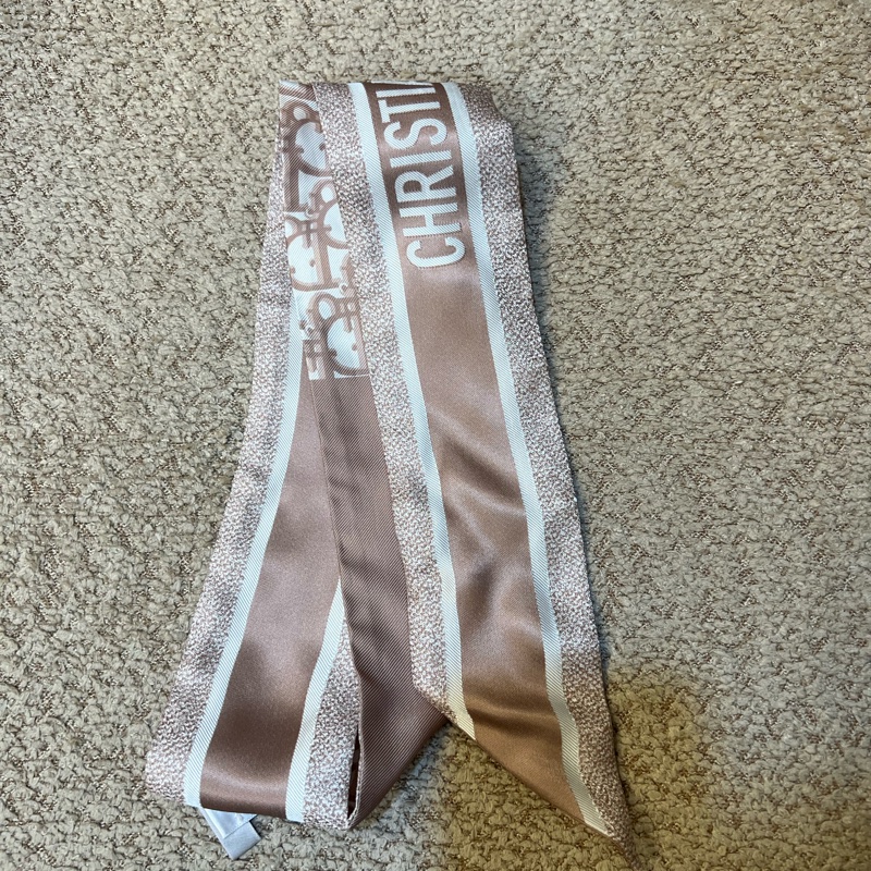 DIOR經典粉色logo 絲巾-4