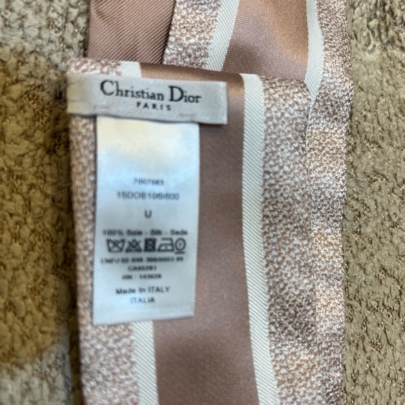 DIOR經典粉色logo 絲巾-10