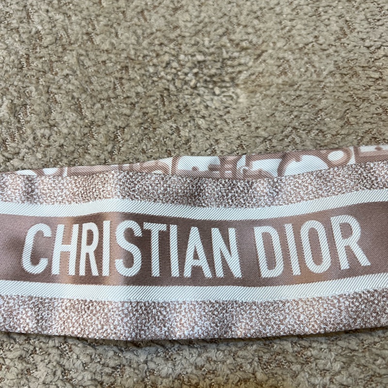 DIOR經典粉色logo 絲巾-11
