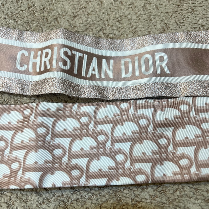 DIOR經典粉色logo 絲巾-12