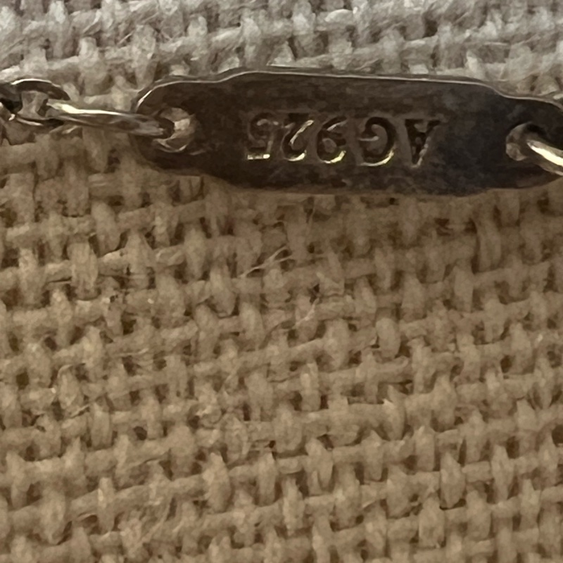 Tifffany &Co雙色愛心銀項鍊-14