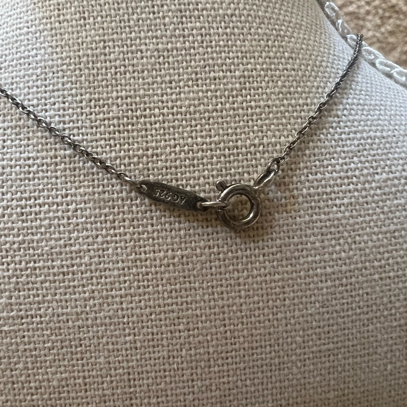 Tifffany &Co雙色愛心銀項鍊-18