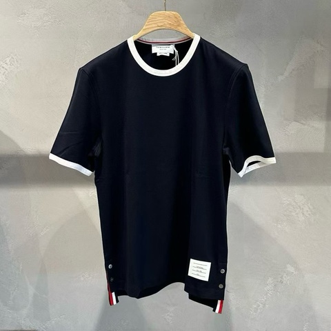 Thom Browne 男款 短袖 Tee#1 2 3 4  海軍藍/白色