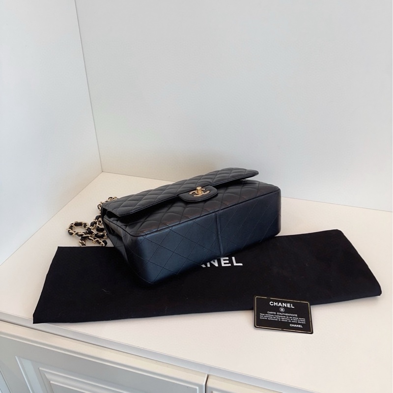 Chanel黑金羊皮Jumbo-5