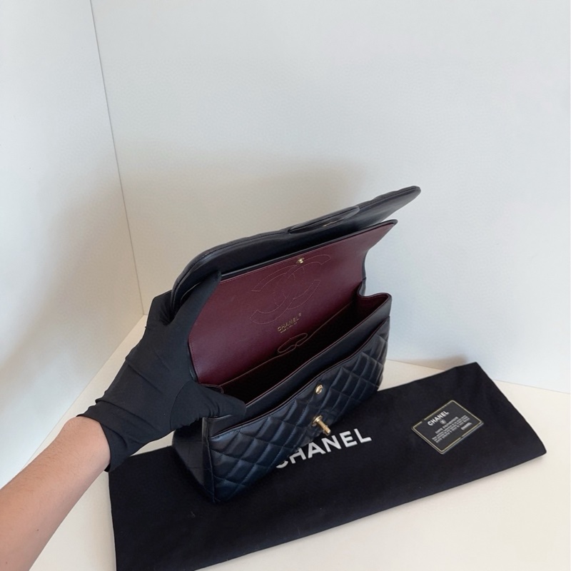 Chanel黑金羊皮Jumbo-8