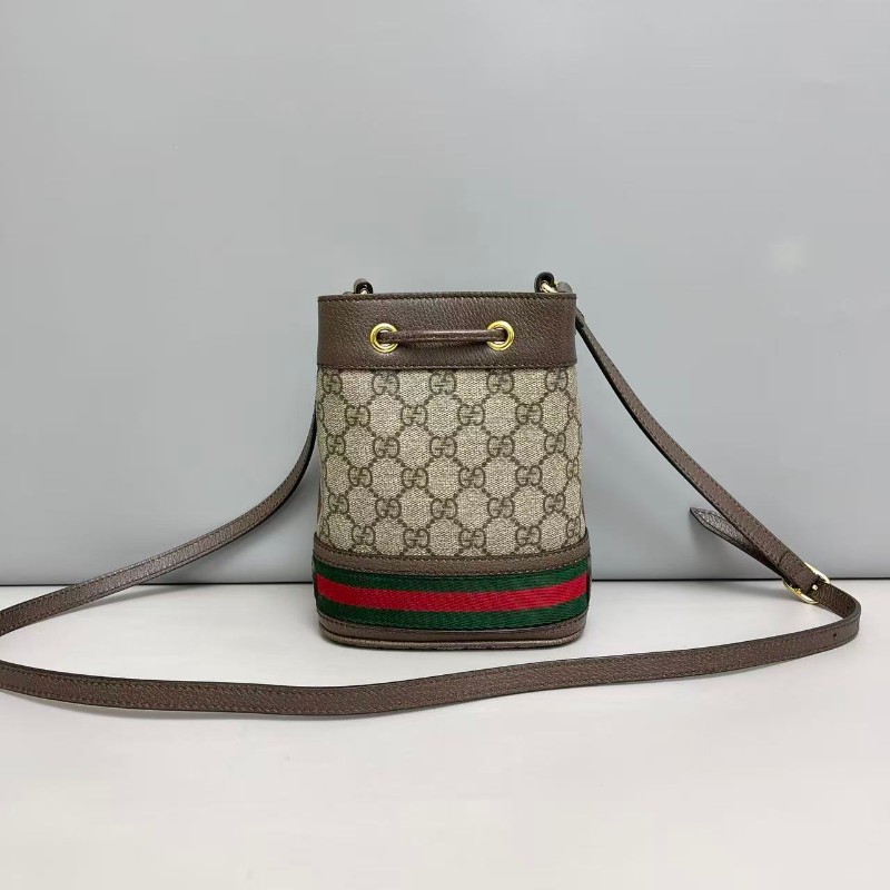 Gucci古馳Ophidia老花迷你水桶包-1