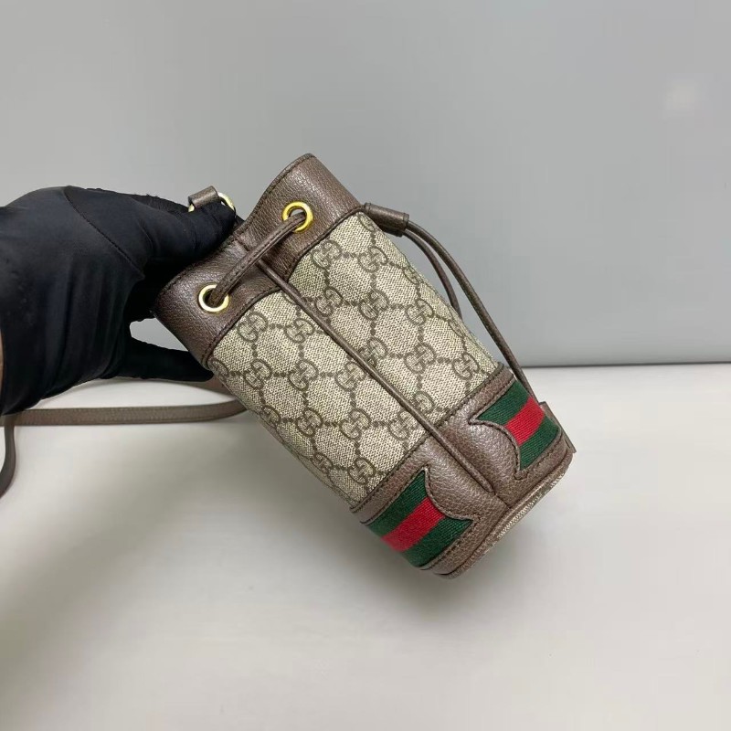 Gucci古馳Ophidia老花迷你水桶包-3