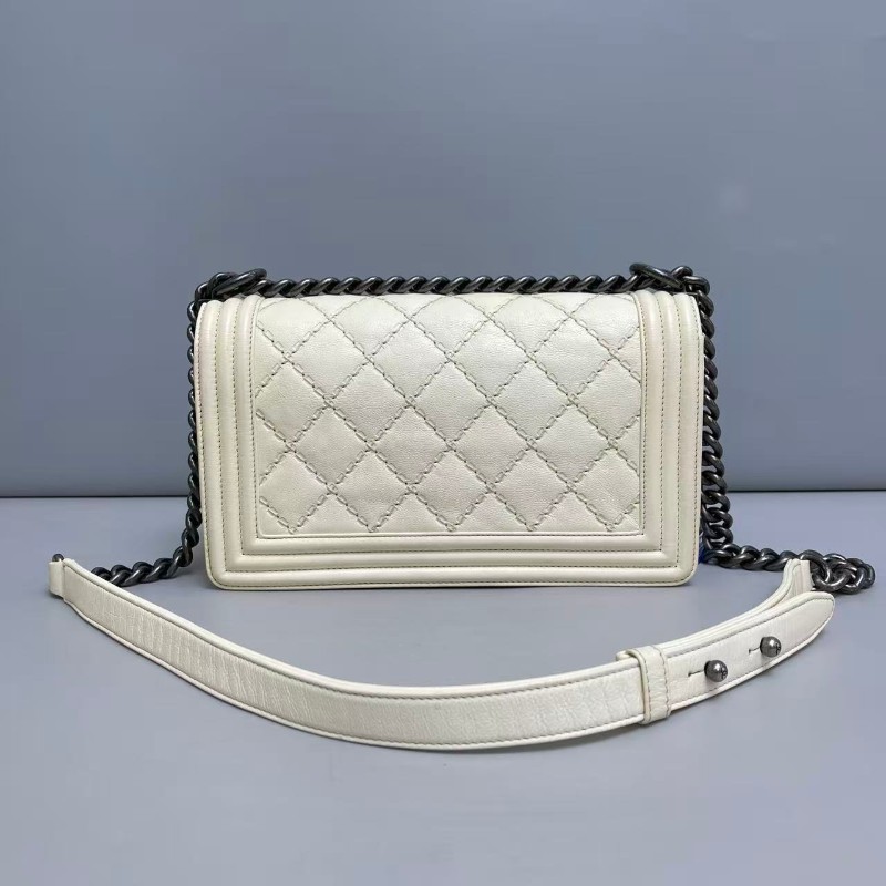 Celine leboy25cm 中號米色牛皮外縫線-1