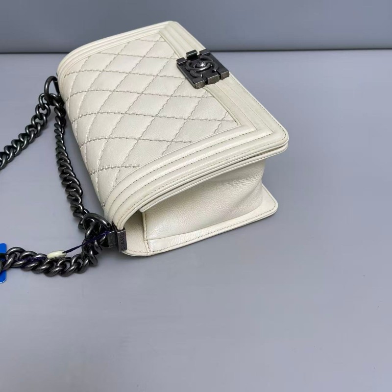 Celine leboy25cm 中號米色牛皮外縫線-2