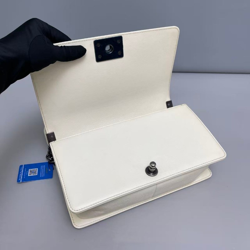 Celine leboy25cm 中號米色牛皮外縫線-7