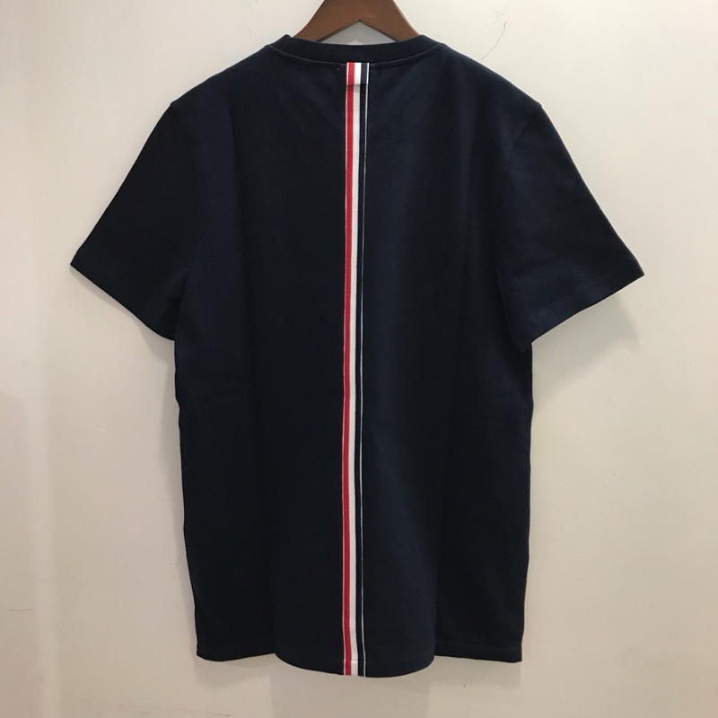 Thom Browne 男款 短袖tee #1 2 3 4 海軍藍/白色-1