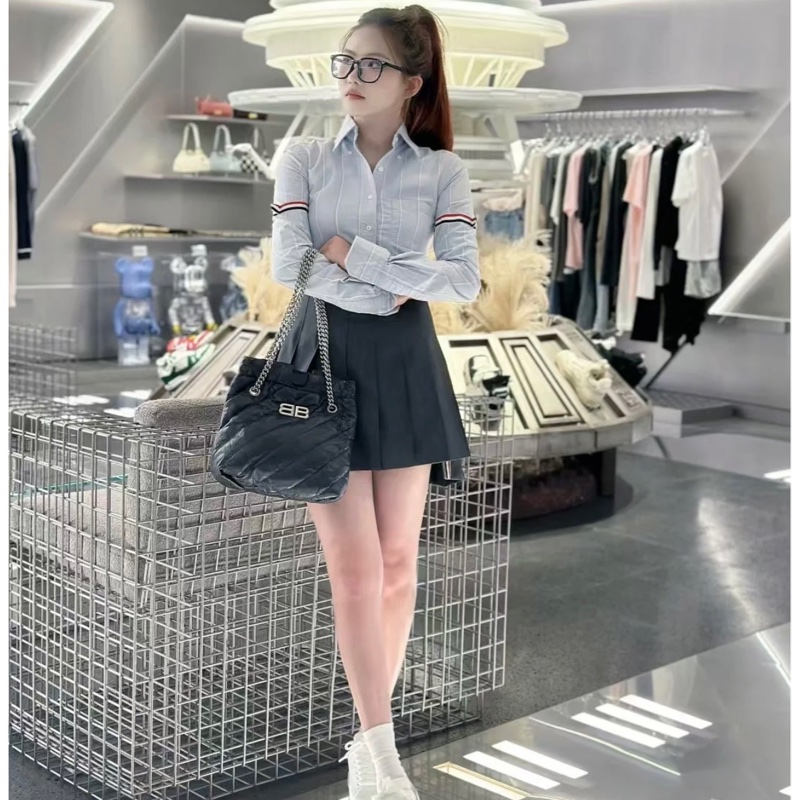 Thom Browne 女款  灰藍色 襯衫#38 40 42-3