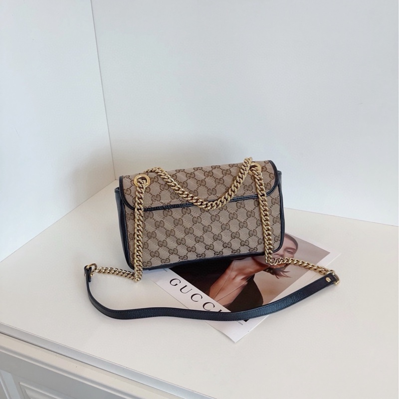 Gucci黑棕老花Marmont 26-2