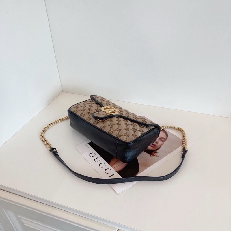 Gucci黑棕老花Marmont 26-5