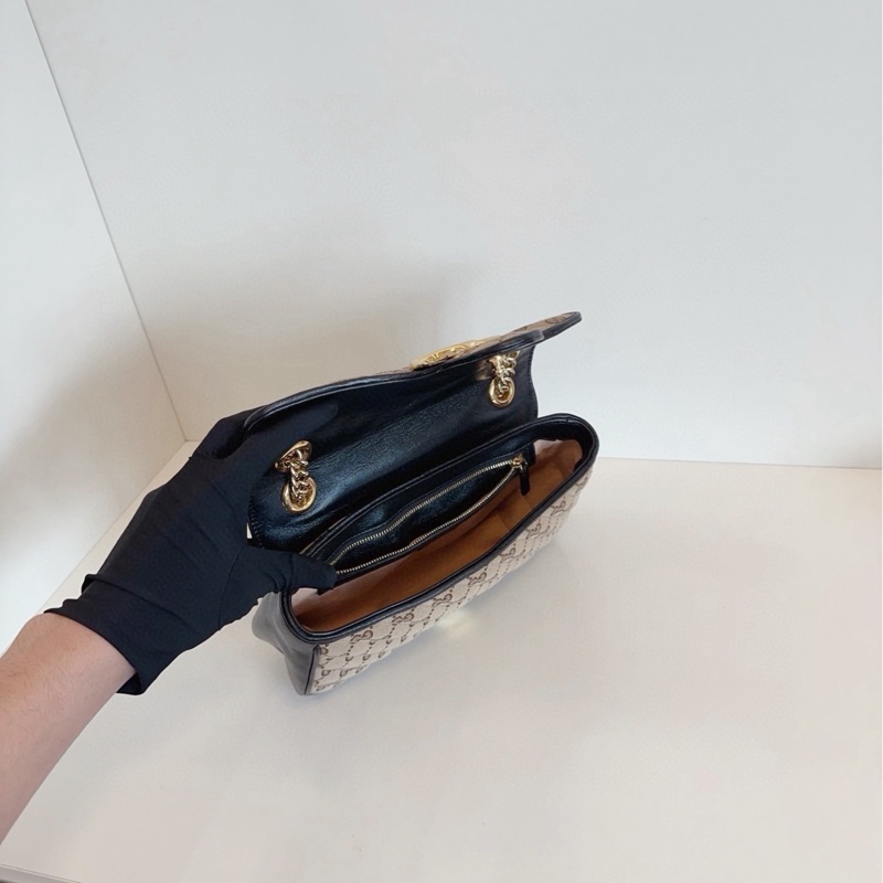 Gucci黑棕老花Marmont 26-7