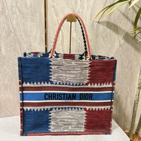 【風格獨特✨95%新】Dior 法國國旗Book Tote｜托特包｜手提購物袋