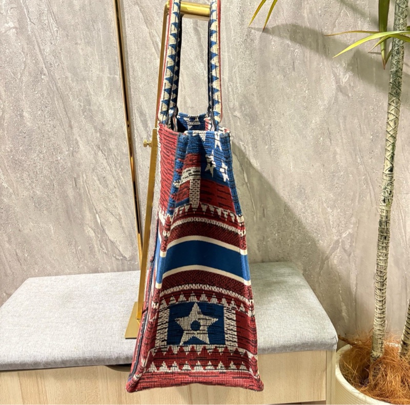 【風格獨特✨95%新】Dior 法國國旗Book Tote｜托特包｜手提購物袋-2