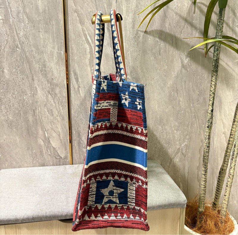 【風格獨特✨95%新】Dior 法國國旗Book Tote｜托特包｜手提購物袋-3