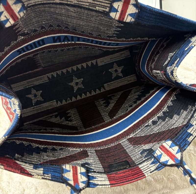 【風格獨特✨95%新】Dior 法國國旗Book Tote｜托特包｜手提購物袋-4