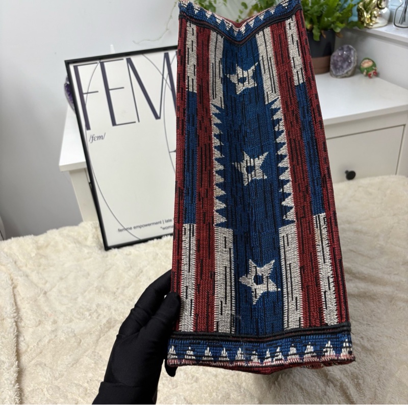 【風格獨特✨95%新】Dior 法國國旗Book Tote｜托特包｜手提購物袋-8