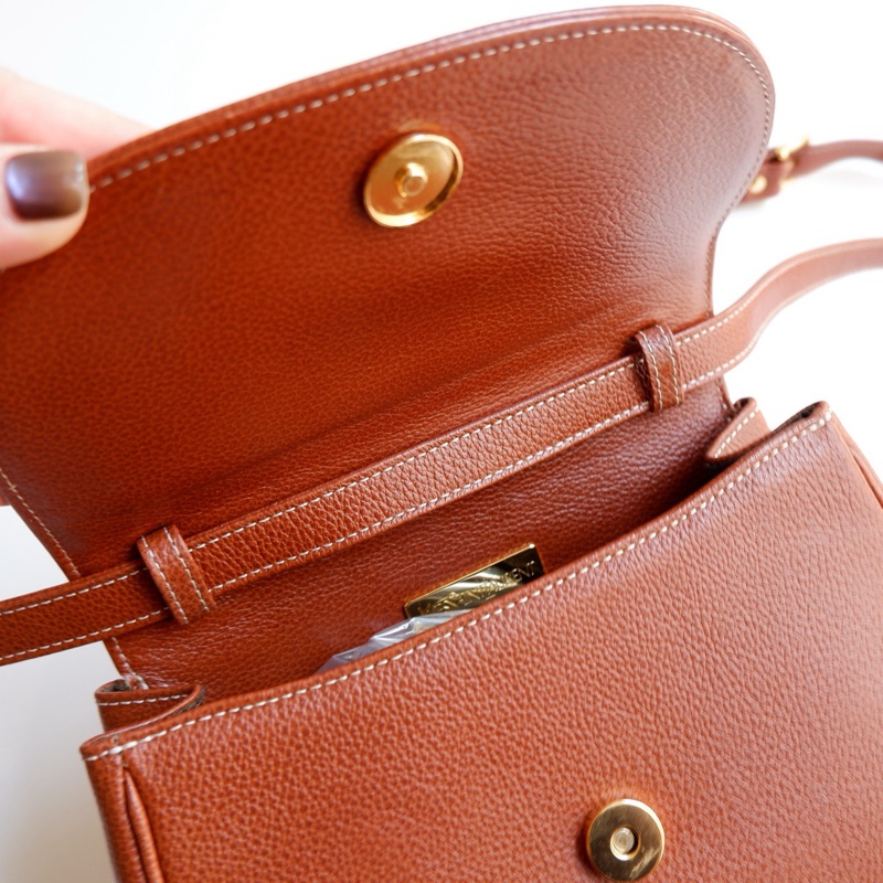 YSL外縫線Logo馬鞍包-8