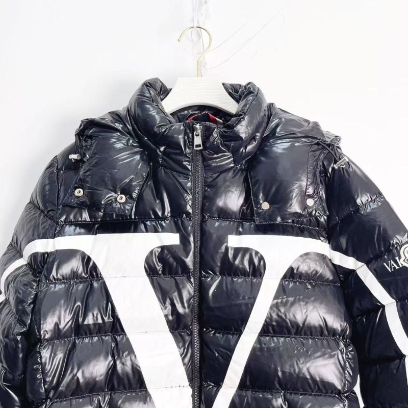 Moncler Valentino 聯名款羽絨外套46碼 衣長70胸圍100 98新配件塵袋衣架-5