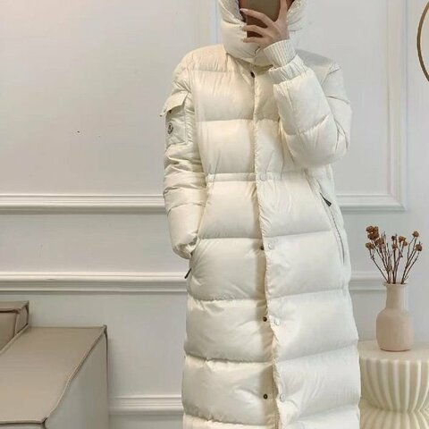 moncler cavettaz白色經典長款羽絨外套2碼 衣長107胸圍112 99新配件衣架塵袋