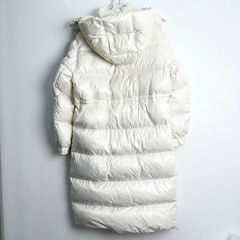 moncler cavettaz白色經典長款羽絨外套2碼 衣長107胸圍112 99新配件衣架塵袋-2