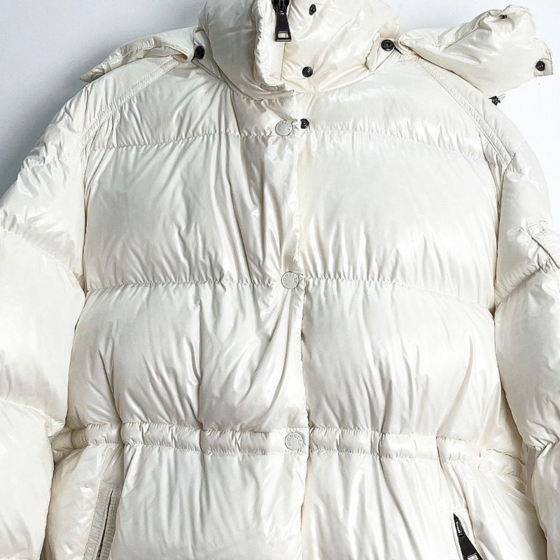 moncler cavettaz白色經典長款羽絨外套2碼 衣長107胸圍112 99新配件衣架塵袋-4