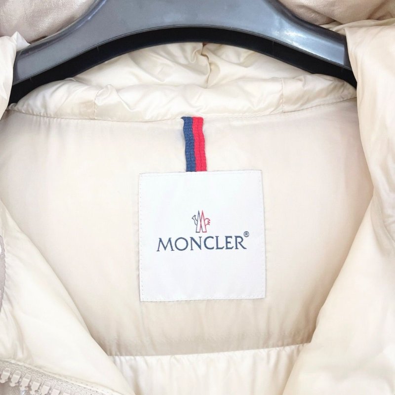 Moncler金色狐狸毛領 serifur人魚姬連帽羽絨外套4碼衣長64胸圍112 98新配件塵袋衣架-4