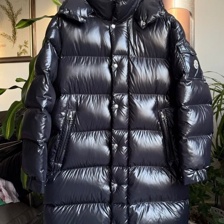 Moncler Hanoverian 黑色長款男款羽絨外套2碼 肩寬48.5cm衣長106cm胸圍61.5cm 99新配件塵袋衣架-1