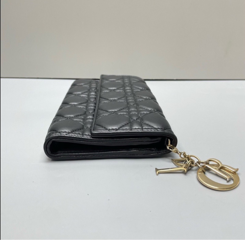 【95新✨全平台最便宜】Dior 迪奧黑色羊皮鏈條woc-5