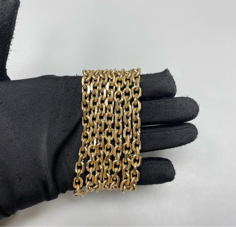 【95新✨全平台最便宜】Dior 迪奧黑色羊皮鏈條woc-8