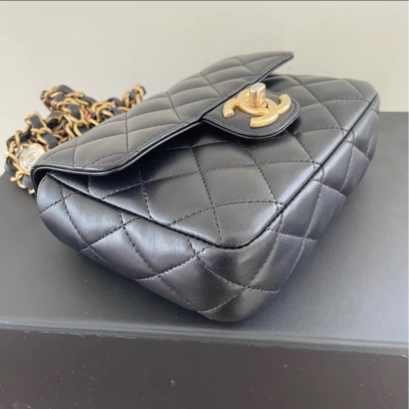 【99%新 Chanel高定秀場同款老佛爺力作✨ 全網最低價！】Chanel 黑金方胖子 23C 籌碼特別款 超級稀有保值珍藏-2