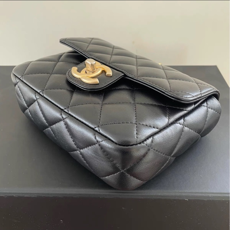 【99%新 Chanel高定秀場同款老佛爺力作✨ 全網最低價！】Chanel 黑金方胖子 23C 籌碼特別款 超級稀有保值珍藏-4