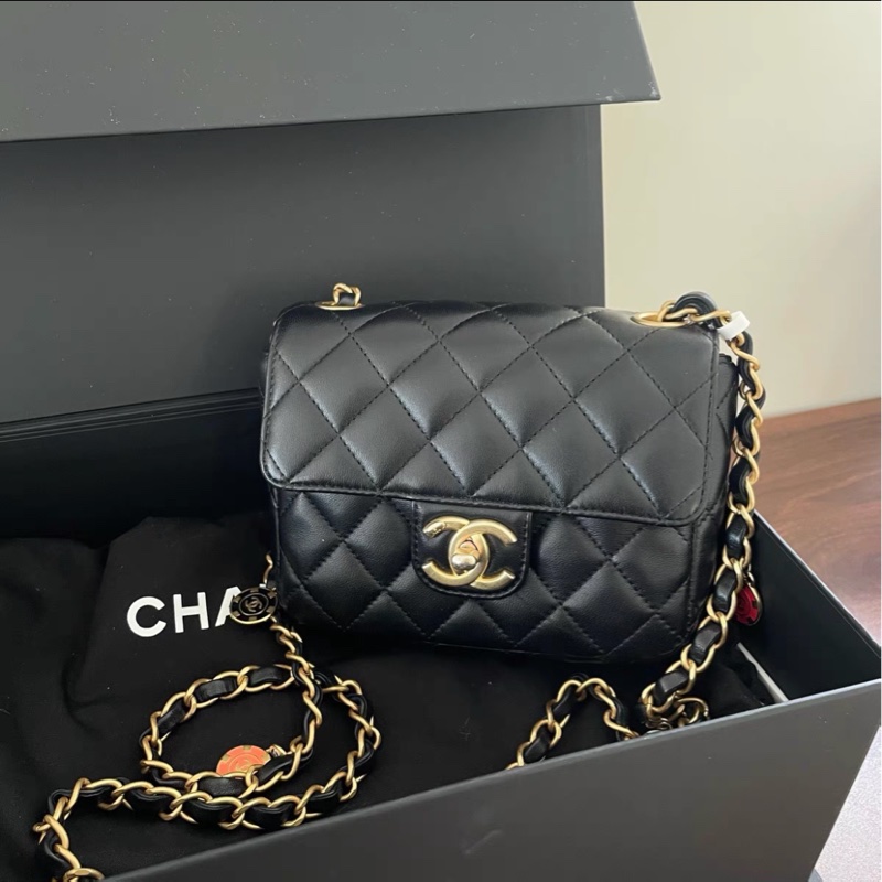 【99%新 Chanel高定秀場同款老佛爺力作✨ 全網最低價！】Chanel 黑金方胖子 23C 籌碼特別款 超級稀有保值珍藏-5