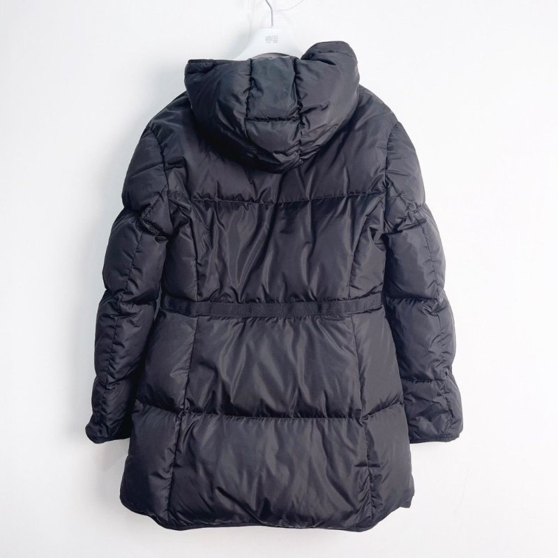 Moncler 黑色sirli女款收腰羽絨外套2碼 胸圍106衣長92肩寬47 98新配件塵袋衣架-4