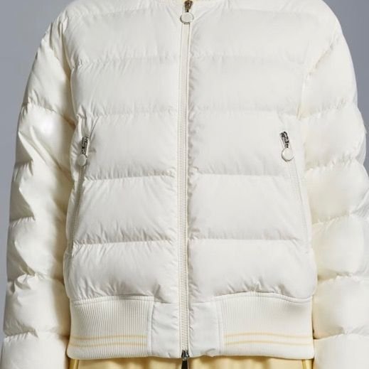 Moncler argo新款奶白色飛行員羽絨外套 1碼 99新配件塵袋衣架-0