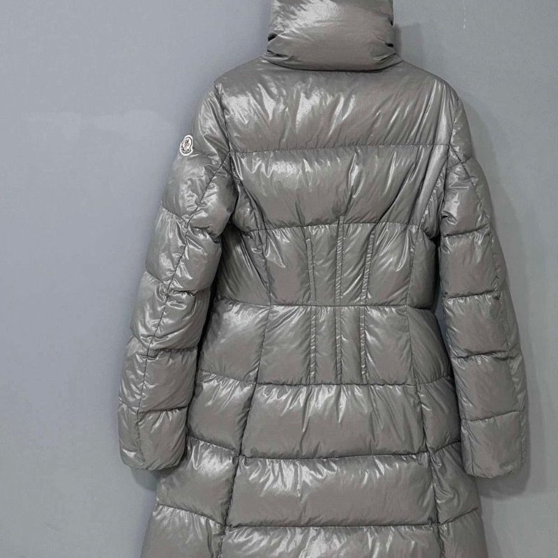 Moncler Jasminum灰色徽標貼飾羽絨外套0碼 99新配件塵袋衣架-3